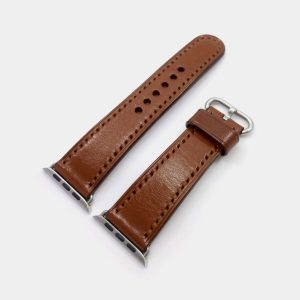 Ремешок для часов Apple Watch кожаный коричневый series 38 42