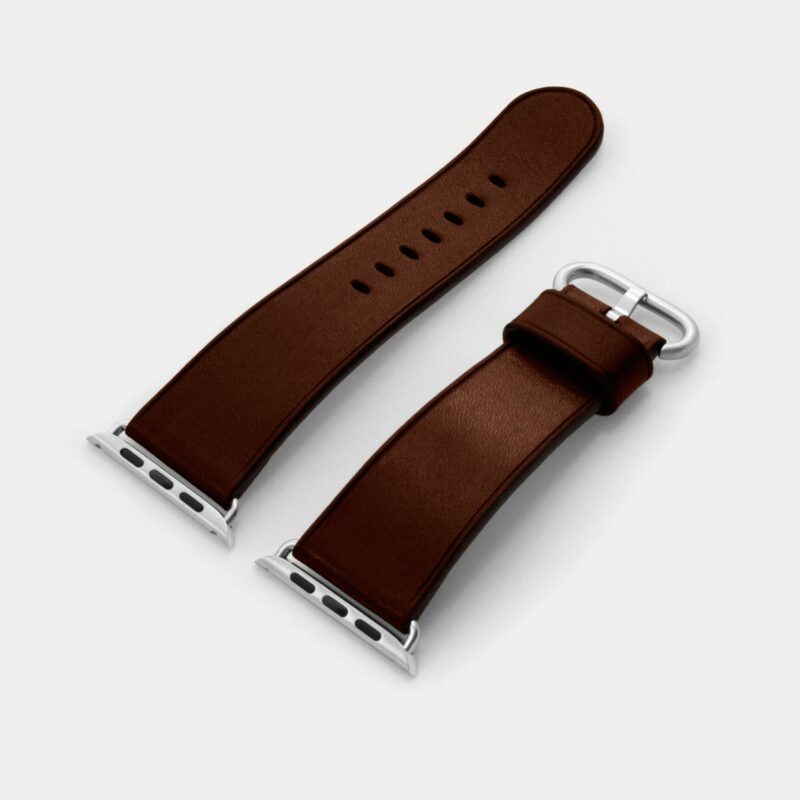 Ремешок для часов apple watch кожаный темно-коричневый series 1 2 3 4 38 мм 40 мм 42 мм 44 мм