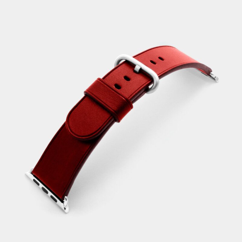 Ремешок для часов apple watch кожаный красный series 1 2 3 4 38 мм 40 мм 42 мм 44 мм