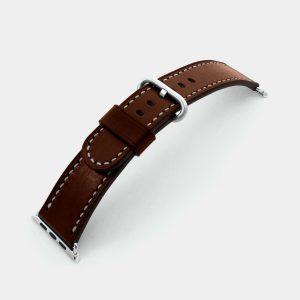Ремешок для часов apple watch кожаный темно-коричневый series 1 2 3 4 38 мм 40 мм 42 мм 44 мм