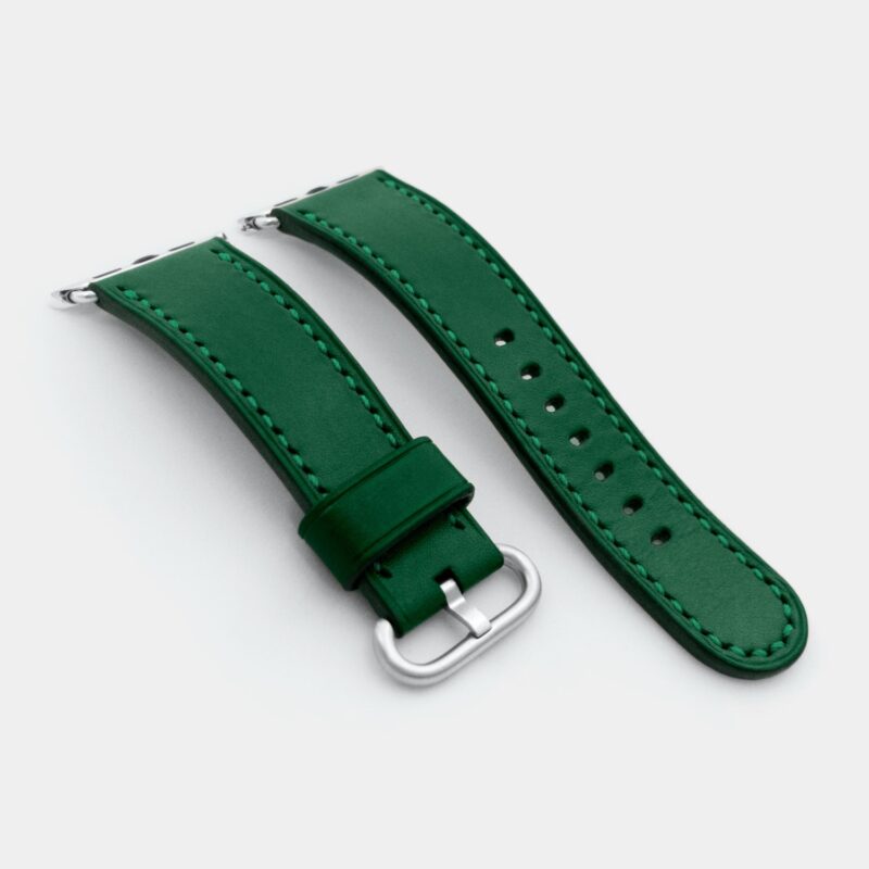 Ремешок для часов apple watch кожаный зеленый series 1 2 3 4 38 мм 40 мм 42 мм 44 мм